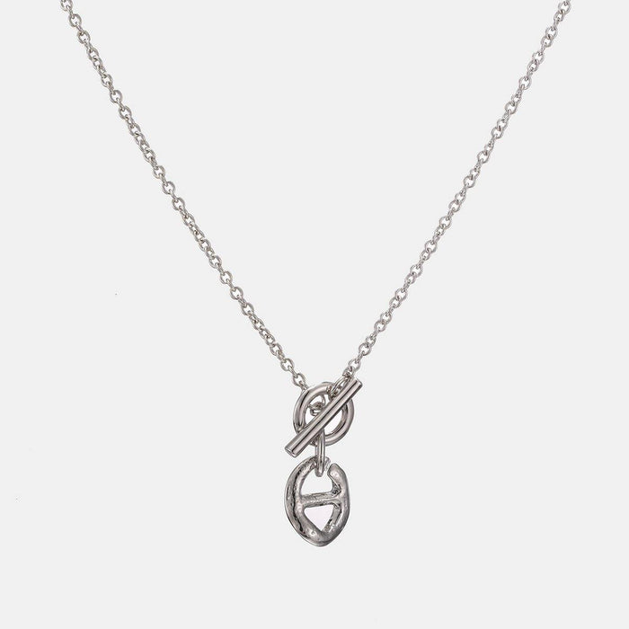 designb Necklace with Anchor Chain Link Pendant in Silver