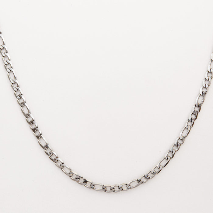 designb Skinny Figaro Necklace In Silver stainless steel