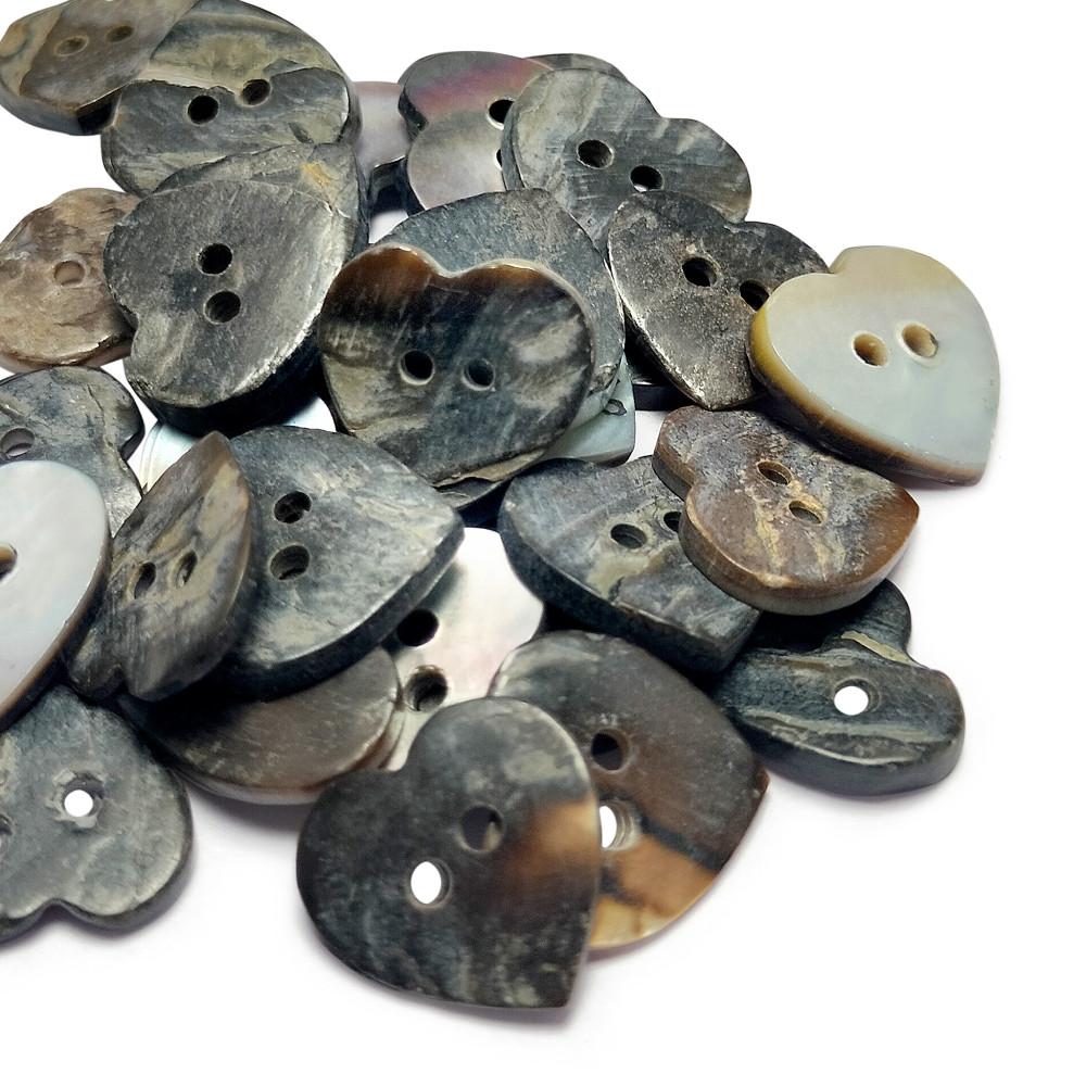 designerbox beige  ﻿ Sea Shell (Mother of Pearl) 2 Holes flower shape Buttons for Sewing Embroidery Crafting and Decoration(Pack of 25Pieces)(Size 1.2cm)