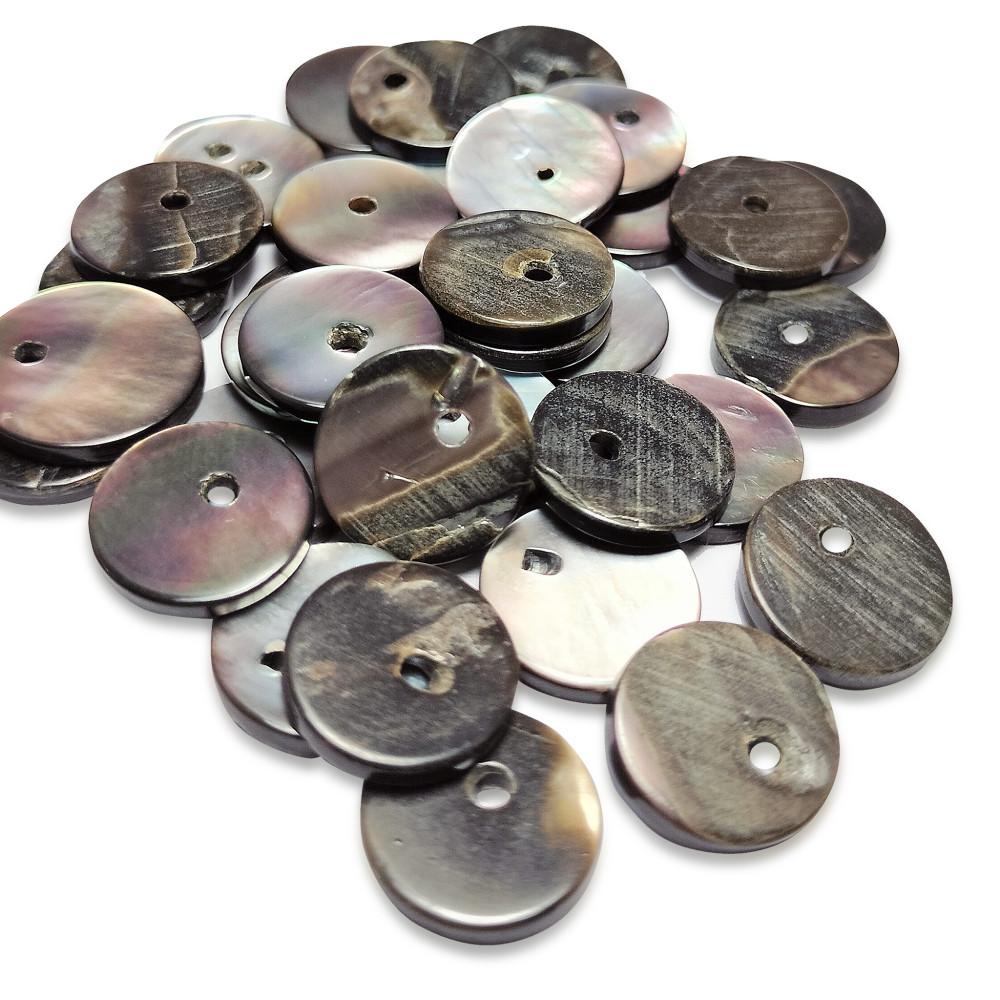 designerbox black rainbow shine Sea Shell (Mother of Pearl) 1Hole round shape Buttons for cloth Sewing Embroidery Crafting and Decoration(Pack of 25Pieces)(Size 1.1cm) designerbox black rainbow shine Sea Shell (Mother of Pearl) 1Hole round shape Buttons for cloth Sewing Embroidery Crafting and Decoration(Pack of 25Pieces)(Size 1.1cm)