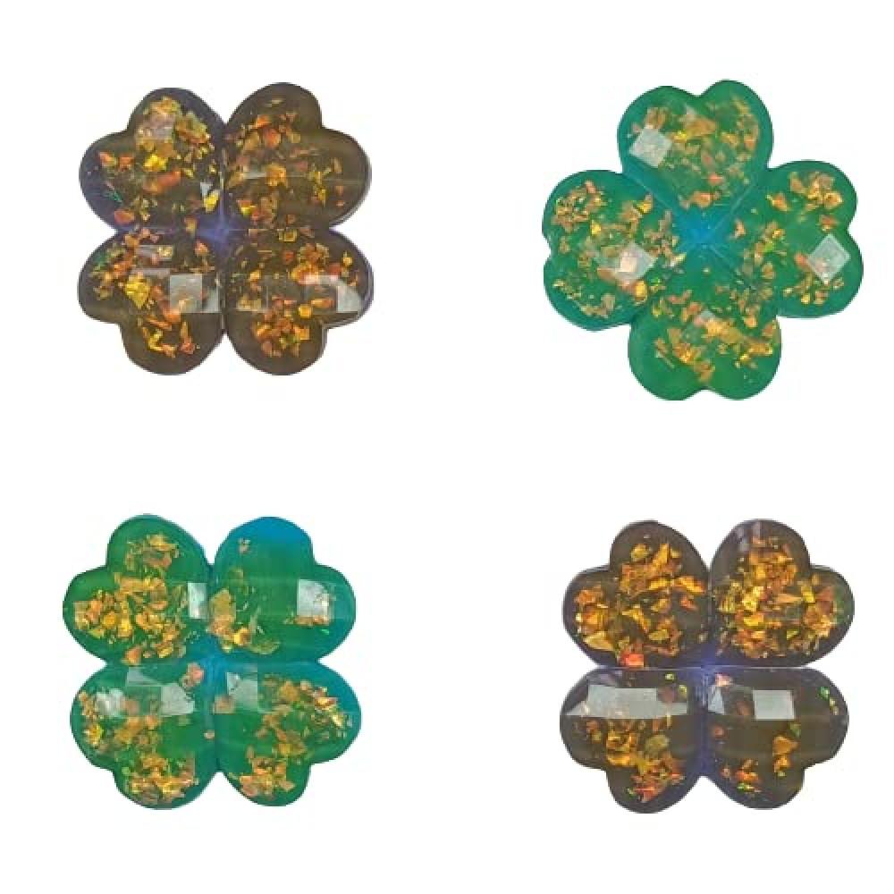 designerbox combo of 2 colour Resin Brooch Art flower Shape with rainbow embellishment