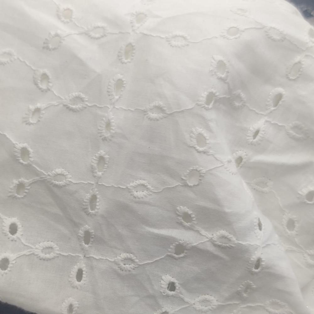 designerbox Cotton Chikan Embroidery work Unstitched all over fabric by meter dress material for sewing Palazzo Kurti Salwar Patiyala chudidar suit jumper Blouse