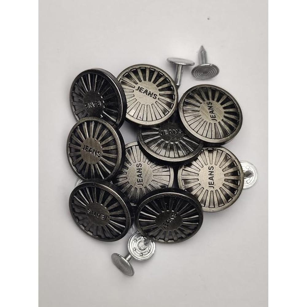 designerbox Denim No Sew Tack Jeans Buttons for Jackets