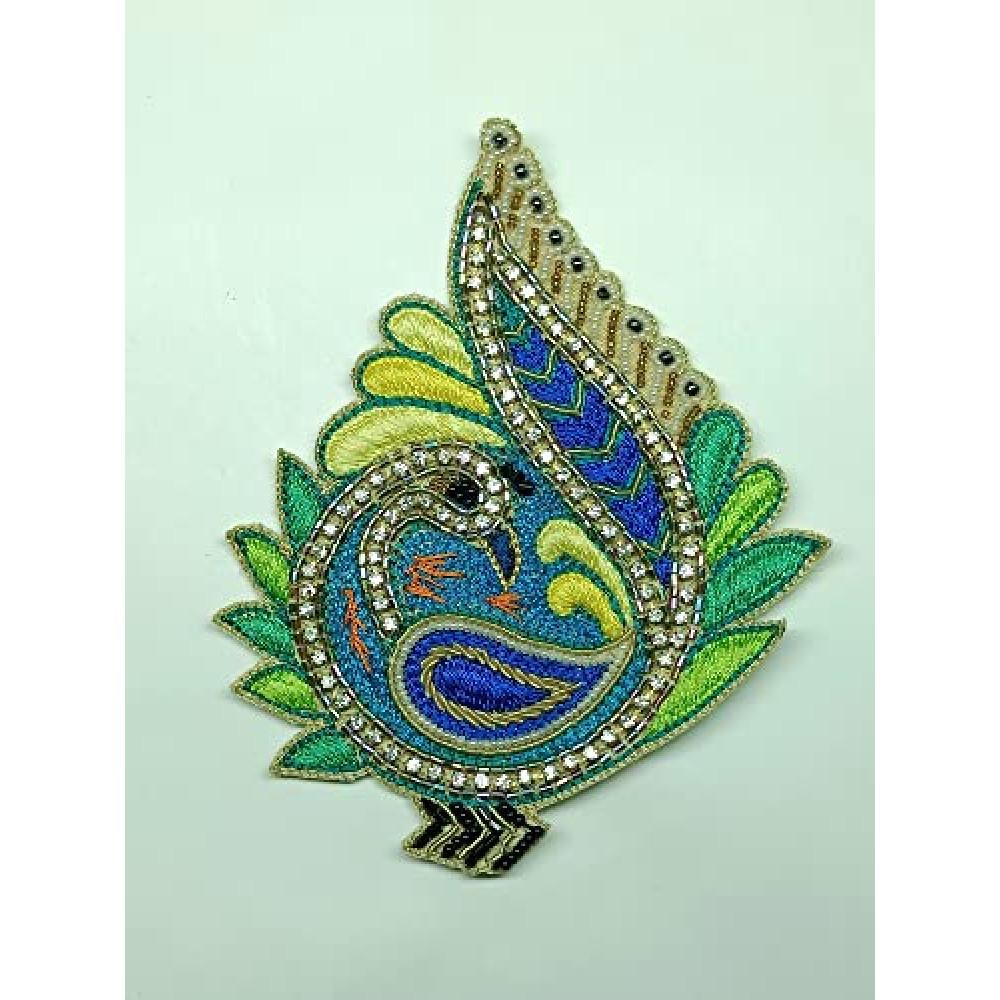 designerbox Beautiful Peacock Patches