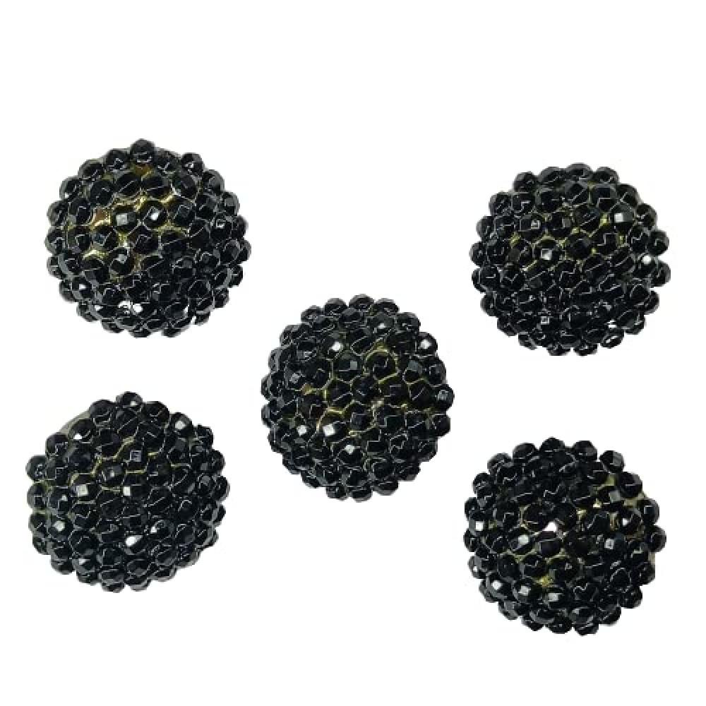 designerbox Black Dotted Unique Metal Base Buttons designerbox Black Dotted Unique Metal Base Buttons