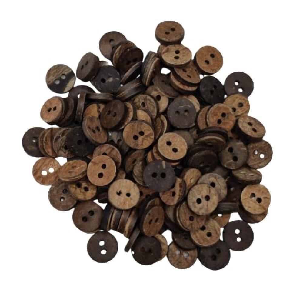 designerbox Coconut Shell Buttons 2 Holes designerbox Coconut Shell Buttons 2 Holes