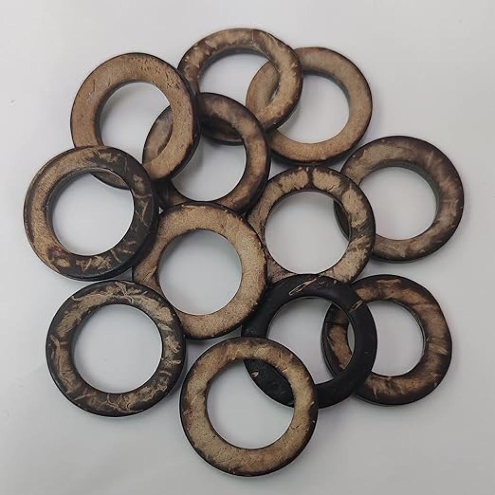designerbox Coconut Shell Ring Round Buttons designerbox Coconut Shell Ring Round Buttons