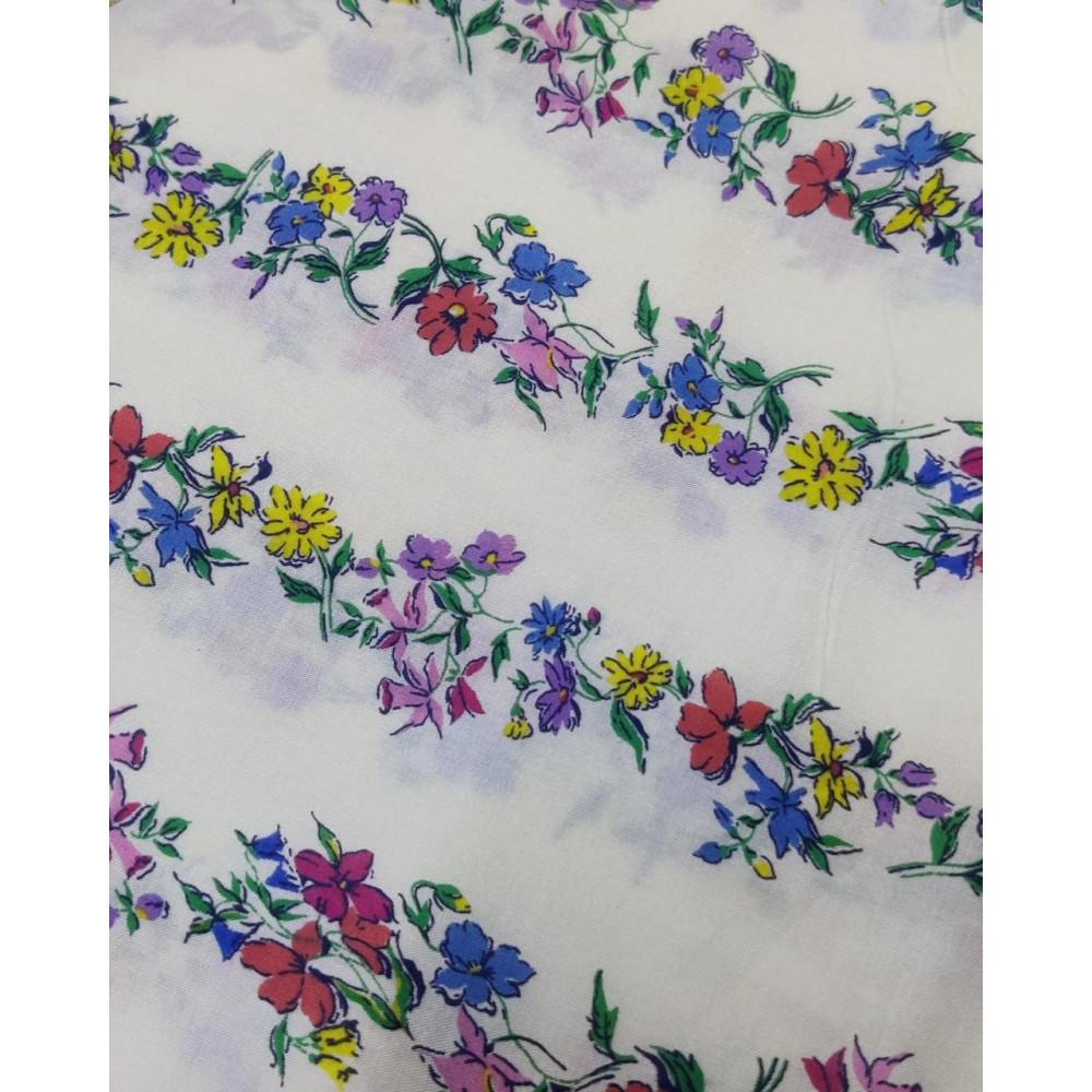 designerbox cotton lawn floral border print fabric