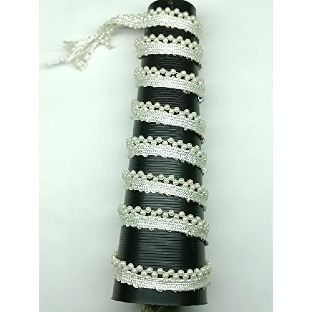 designerbox Cream Pearl moti lace