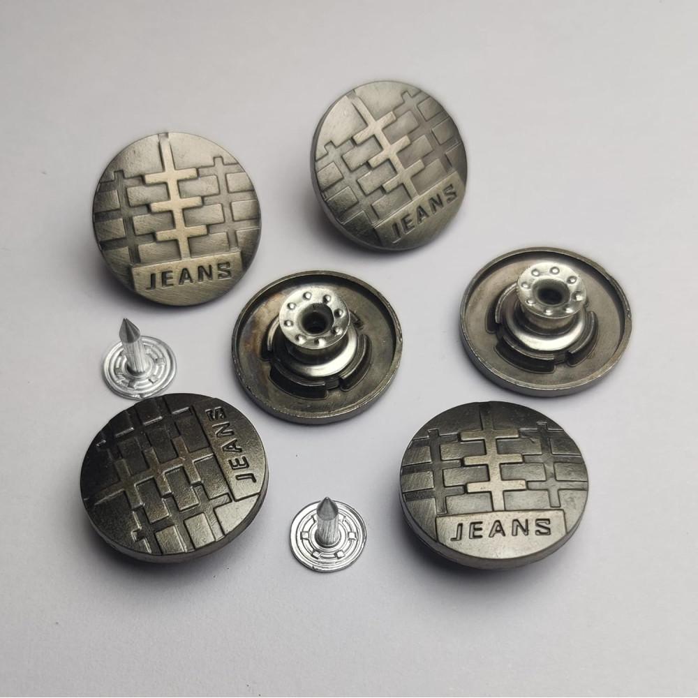 designerbox Designerbox Denim No Sew Tack Buttons for Jackets Jeans Men Women Fashion etc ( Pack of 25 pcs ) ( Size : 2.5 cm )