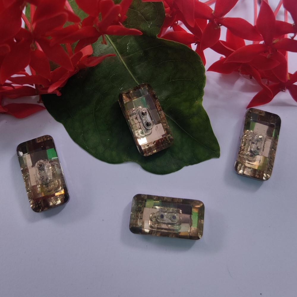 designerbox Gold Rhinestone Buttons