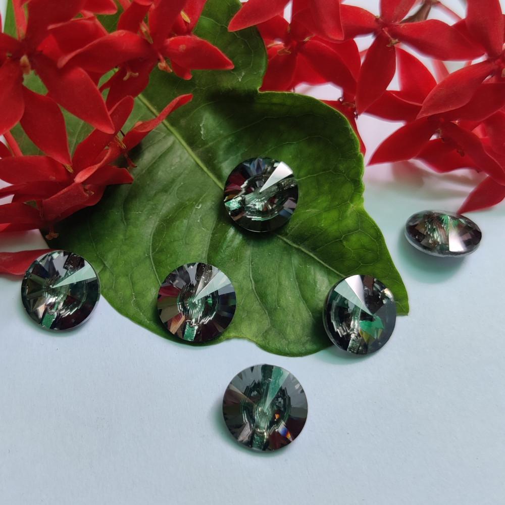 designerbox Gray Rhinestone Buttons