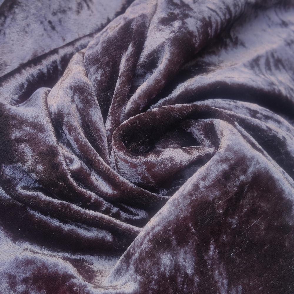 designerbox Jet black velvet fabric