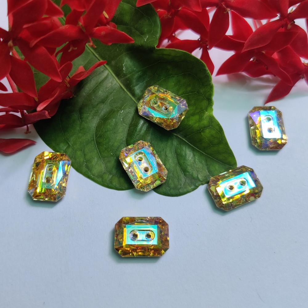 designerbox Rainbow shine Rhinestone Buttons