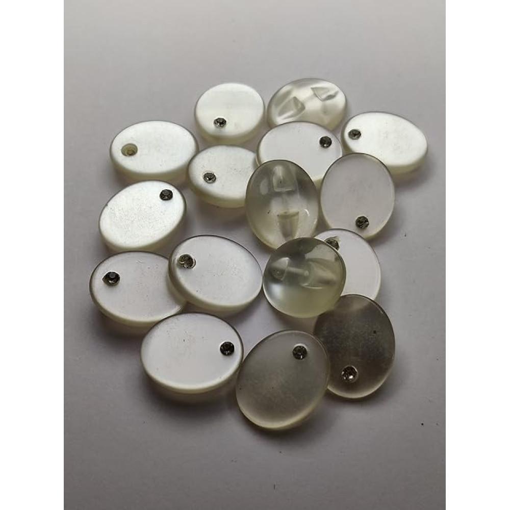 designerbox Marbel Design Unique Buttons for Dresses Decoration DIY Crafts etc ( Pack of 25 pcs ) ( Size : 2.5 cm )