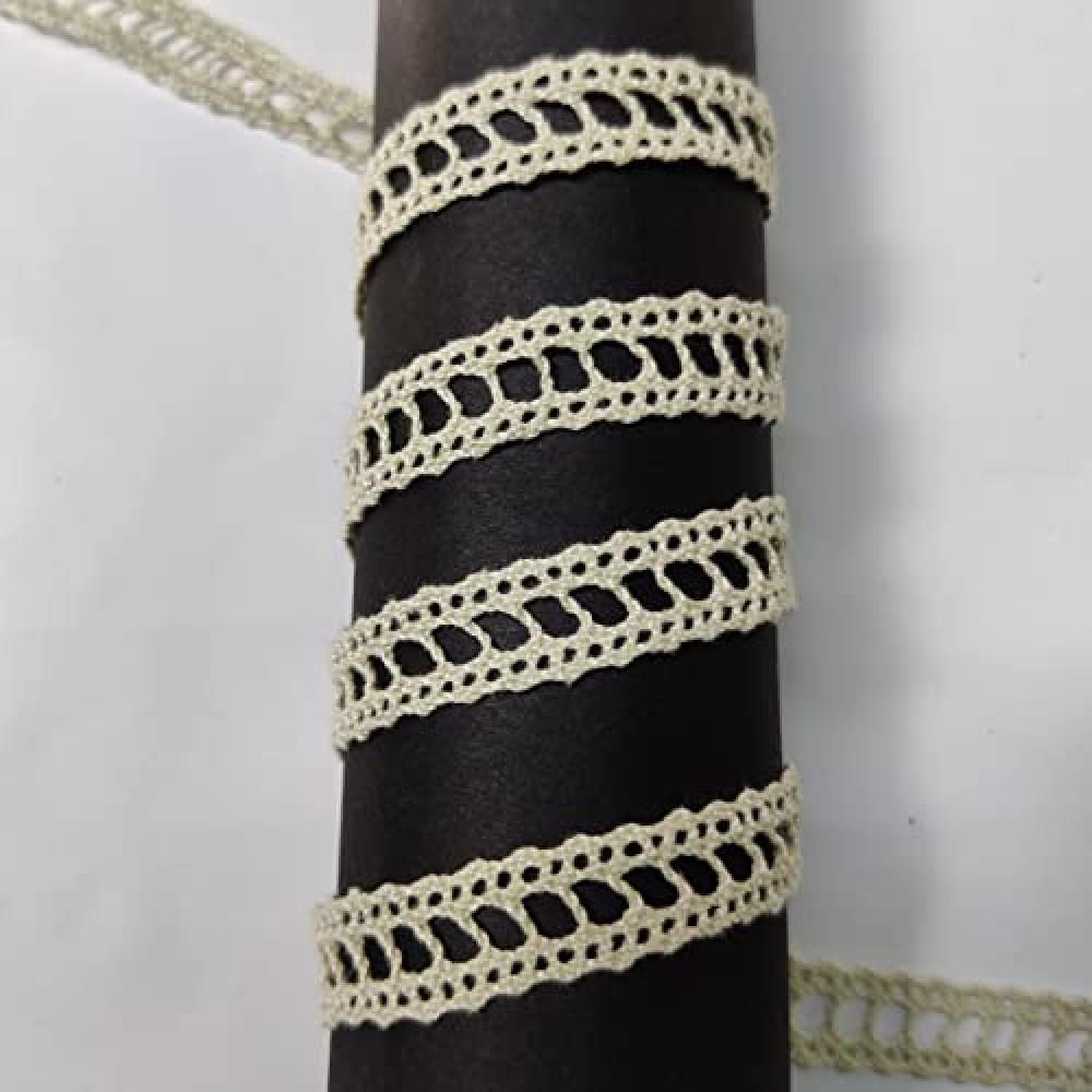 designerbox Pestal Pista Green Cotton Crocia lace for Edge of Sarees Kurtis Kurtas duppatta Blouses Art and Craft [Pack of 9 Meter ] Size 2 cm