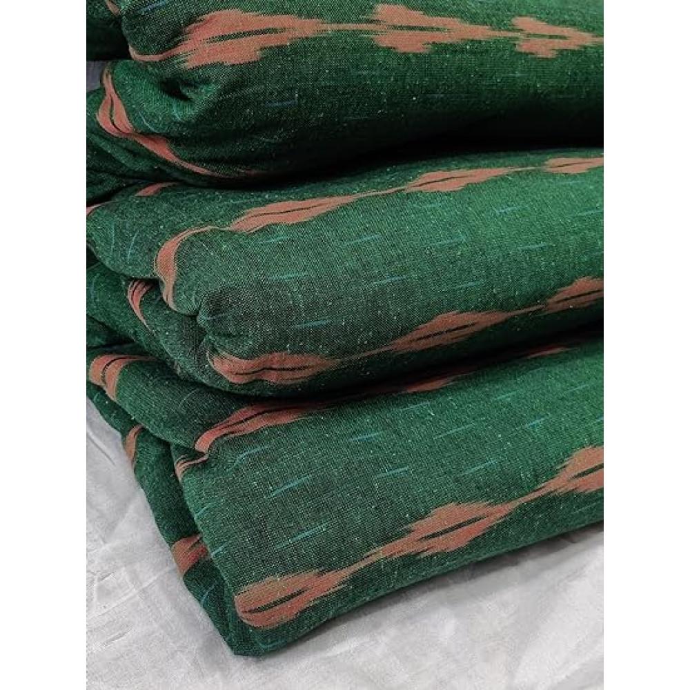 designerbox Pochampally Ikat Women Unstitched Cotton Dress Material Summer Ikkat Fabric for Kurti mens kurta ethenic dress Bag Frock blouse decoration art and DIY Projeckts