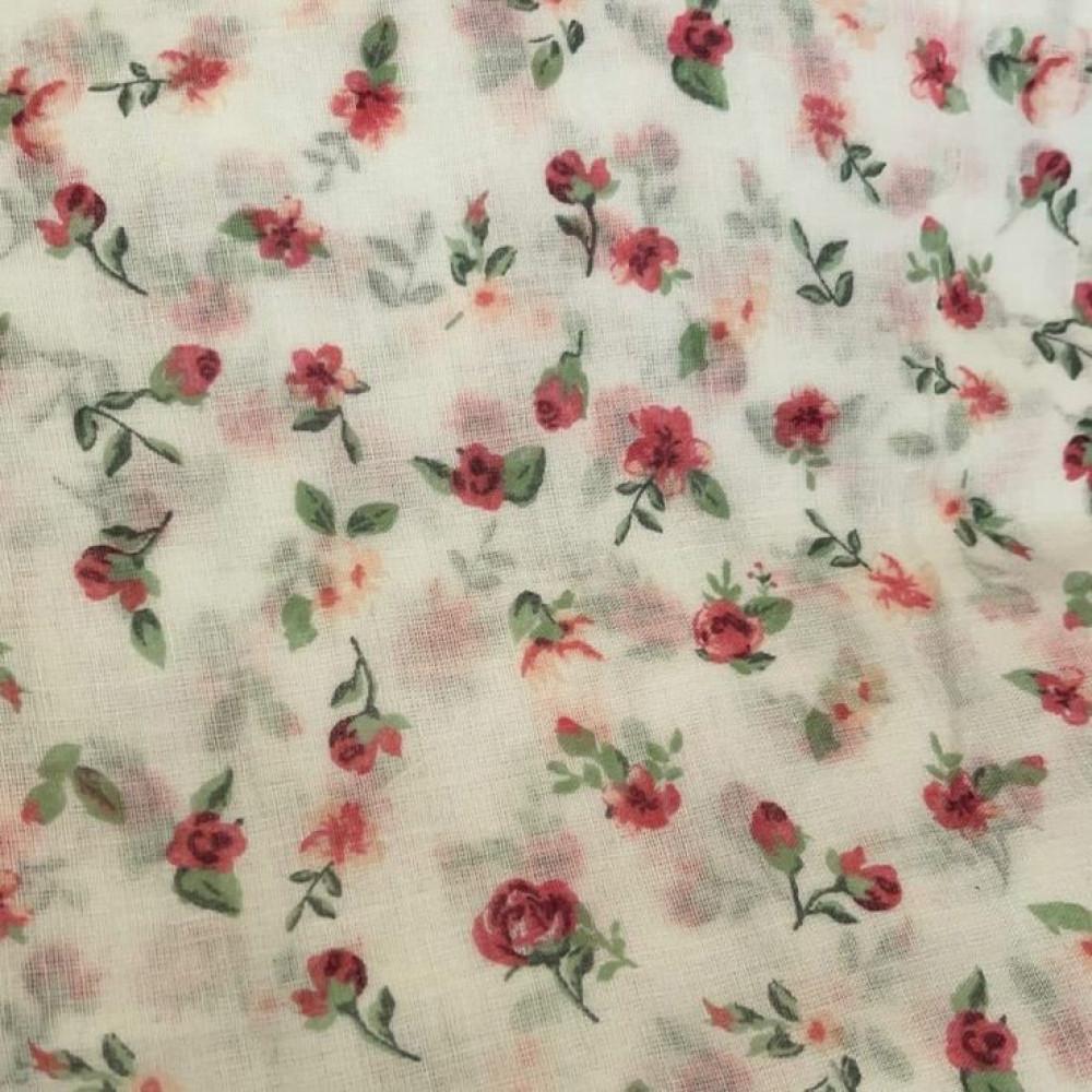 designerbox Pure mul mul cotton small flower print fabrics