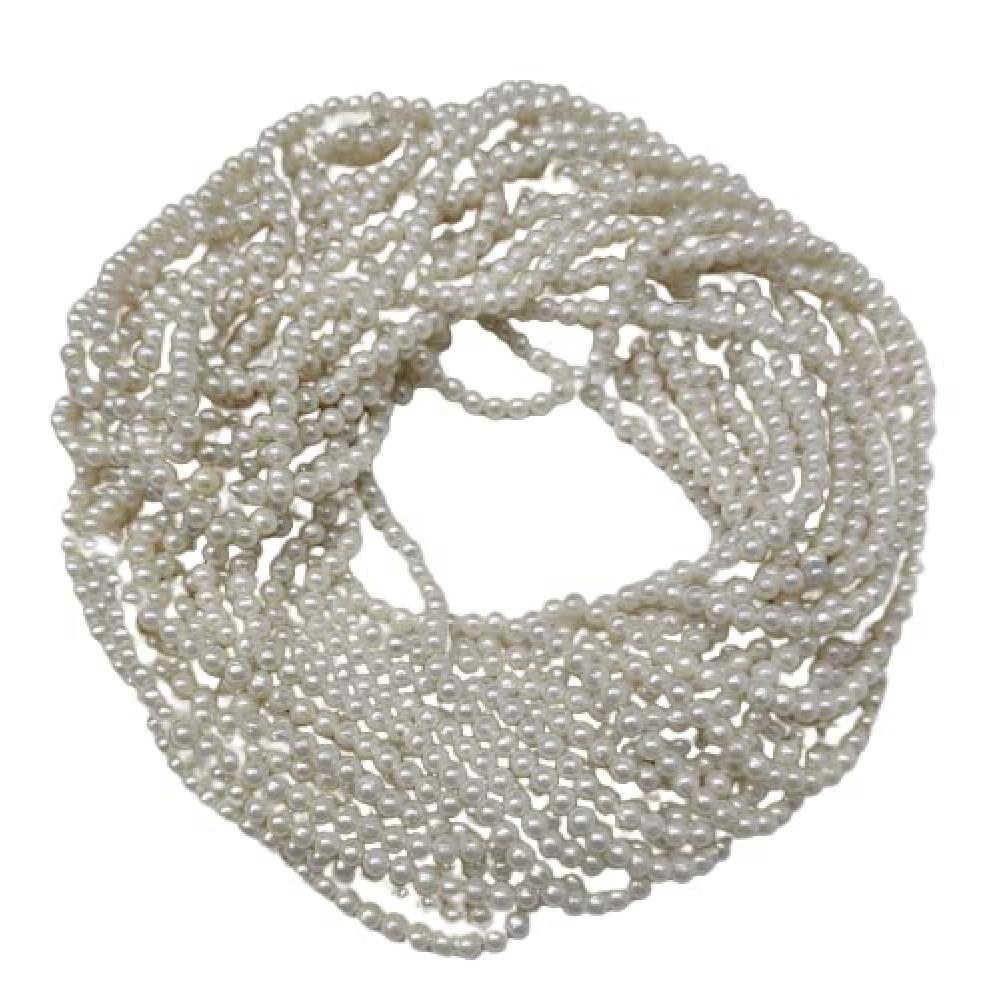 designerbox Raw pearl motis material use for Jewellery and Craft Making for Women ethnic wear like kurtis blouses Duppatta use for bangle lace jutti payal beads (size 3 mm)