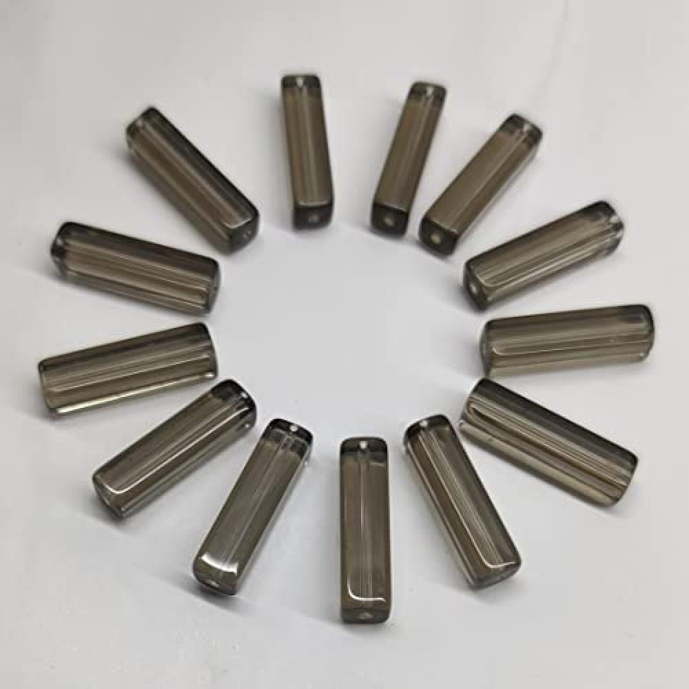 designerbox Rectangle Glass Beads Used for Jewellery Fashion Industry Home Decor DIY Crafts ( Pack of 50 pcs )(Size 2cm)