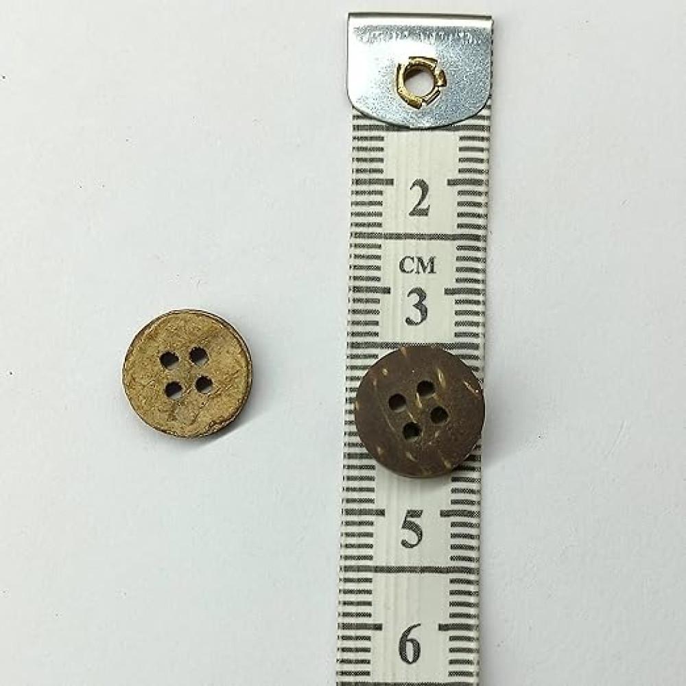 designerbox Unique Wooden Buttons for Shirts Kurtas Kurtis Jackets Decoration DIY Crafts ( Size : 1.2 cm )( Pack of 25 pcs )