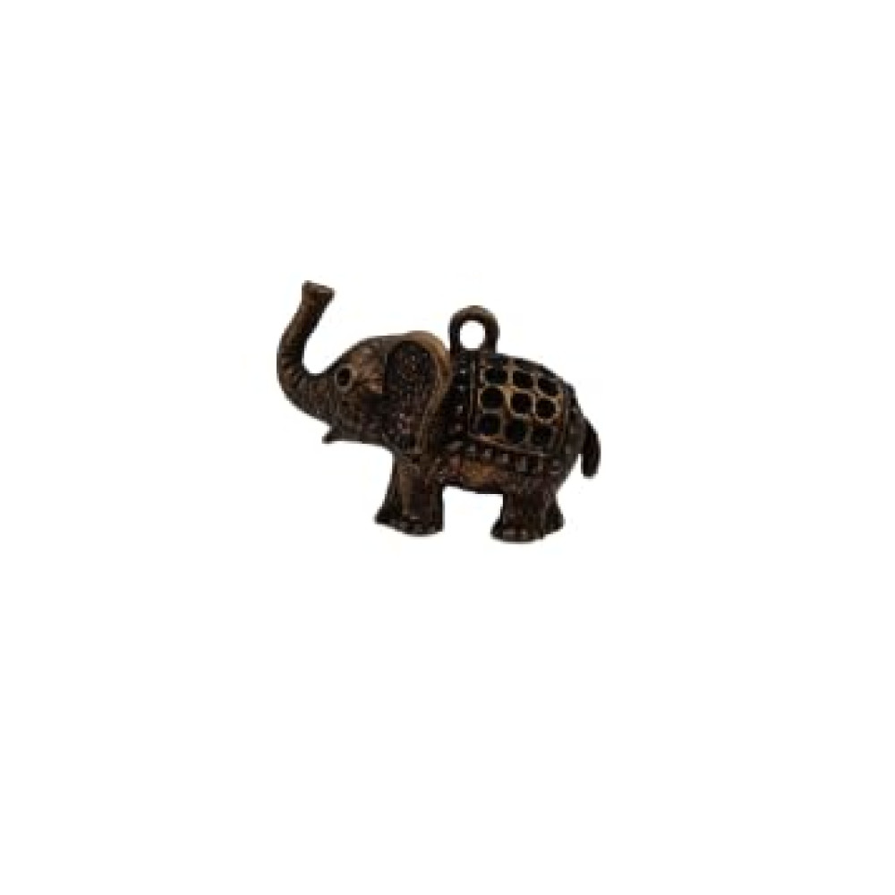 designerbox vintage antique gold brass metal Elephant Pendant for Men & Women aslo used Jewelry Accessories Fashion Decoration and DIY Artwork Crafts (size :- 3 cm) (4)
