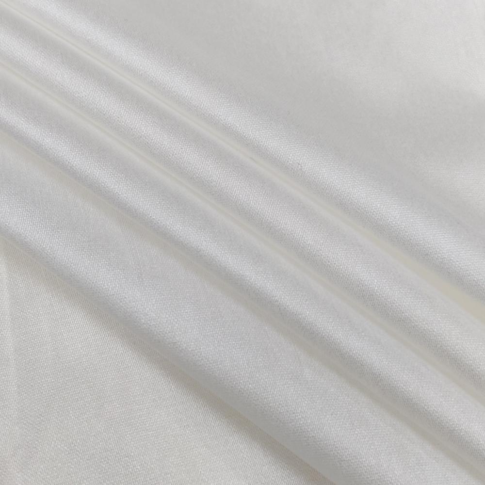 designerbox White Plain Dyeable Viscose Natural dupionis Fabric