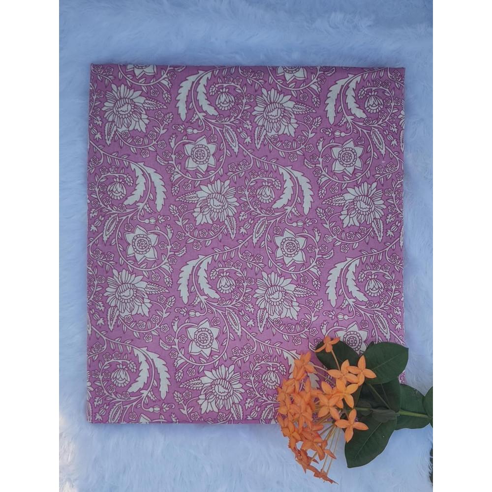 designerbox Women's Jaipuri print 100% cotton clothes Dress Making Fabric (2.5 + 2.5 meters) Top-Bottom Set Fabric