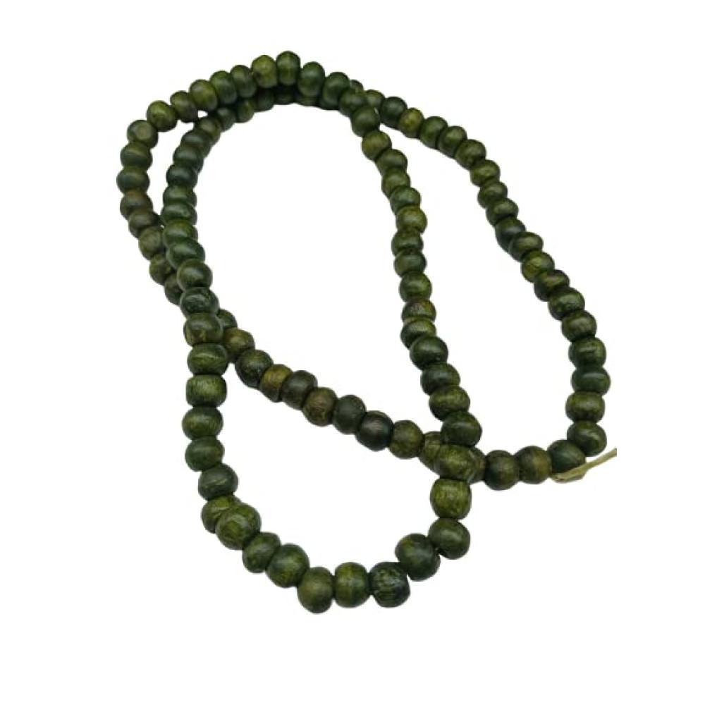 designerbox Wooden Mala ( Beads ) Used for Fashion Jewellery Making Decoration DIY Crafts ( Containing 100 Beads ) Size :8mm