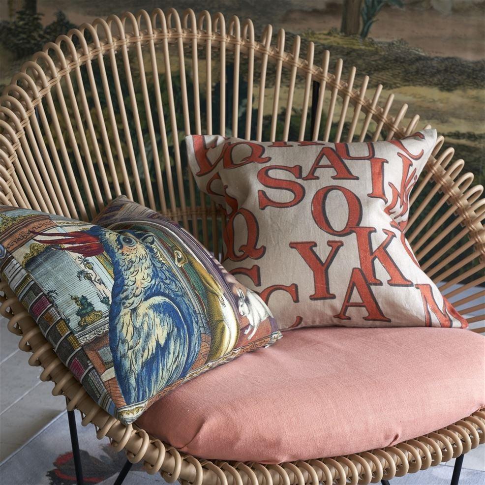 Designers Guild Alphabet Parchment Decorative Pillow