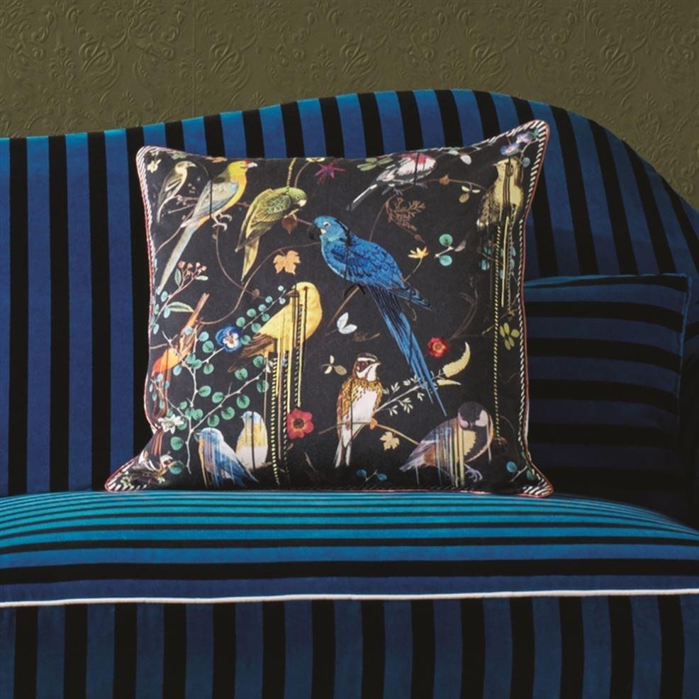 Designers Guild Birds Sinfonia Crepuscule Decorative Pillow
