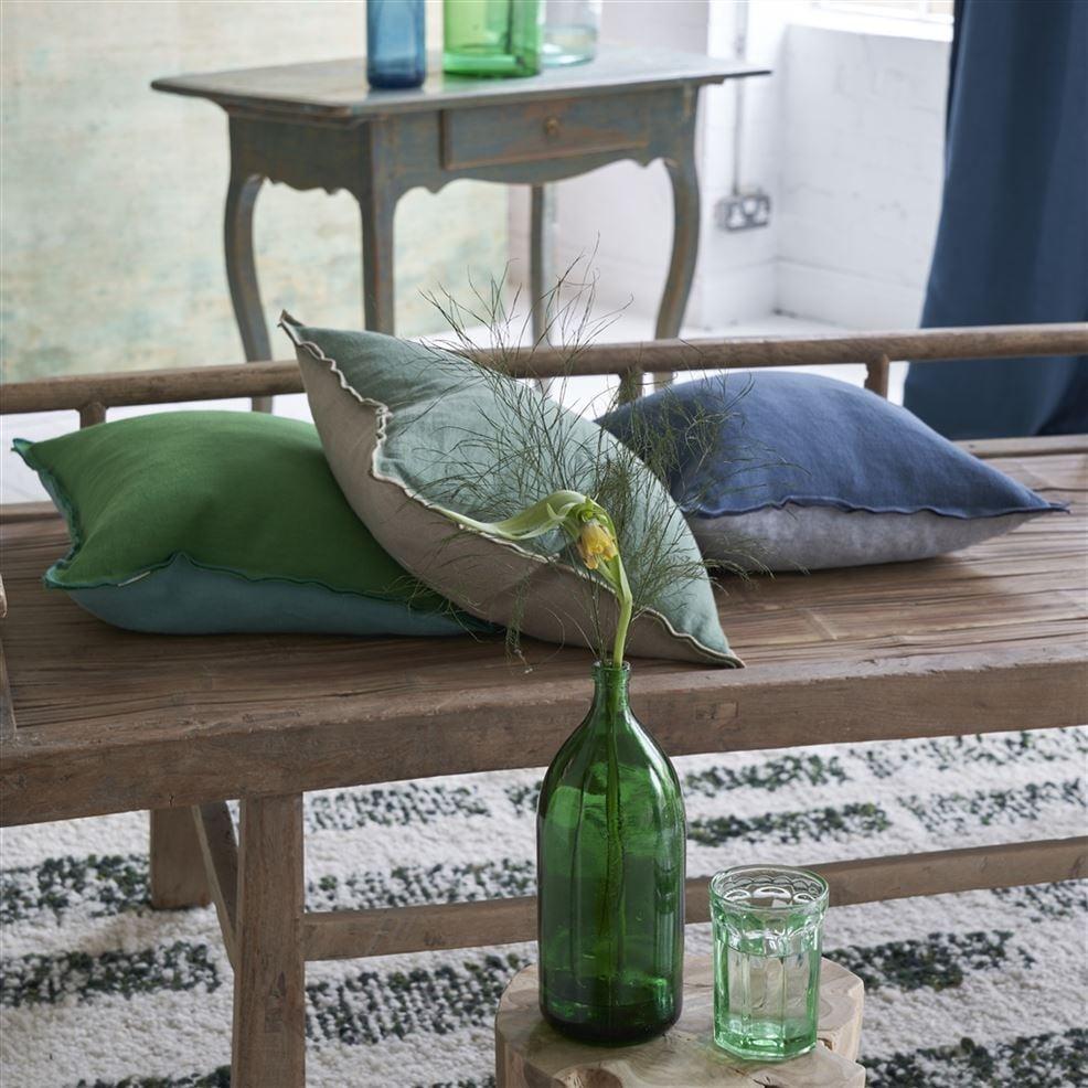 Designers Guild Brera Lino Thyme & Pebble Decorative Pillow