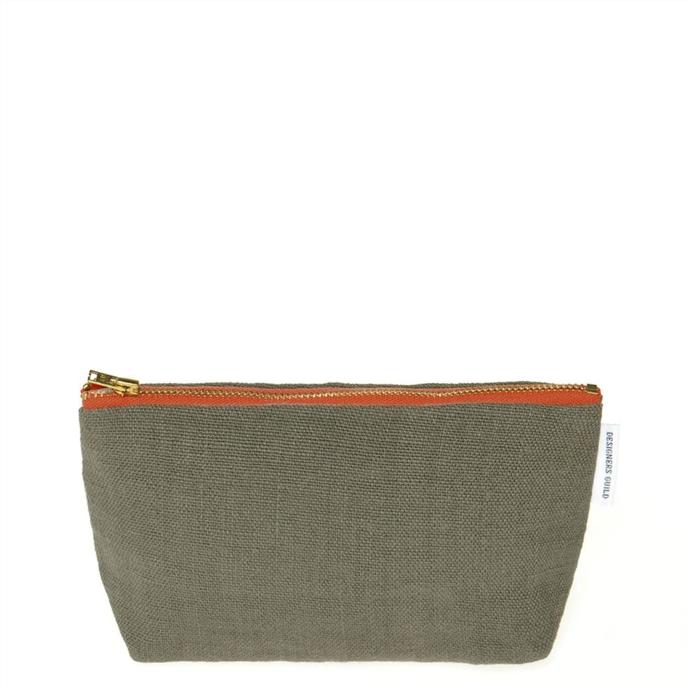 designers guild Brera Lino Walnut Small Toiletry Bag