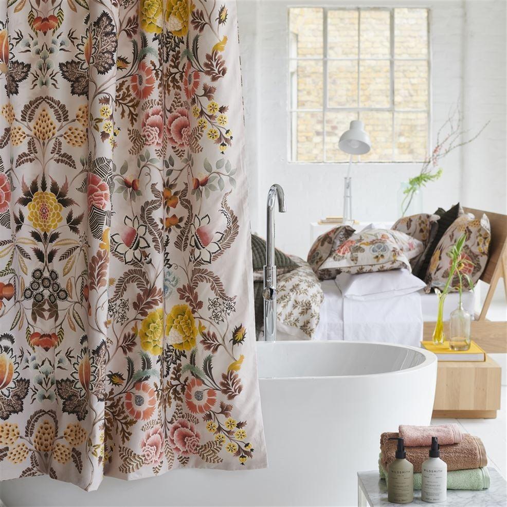 Designers Guild Brocart Decoratif Sepia Shower Curtain