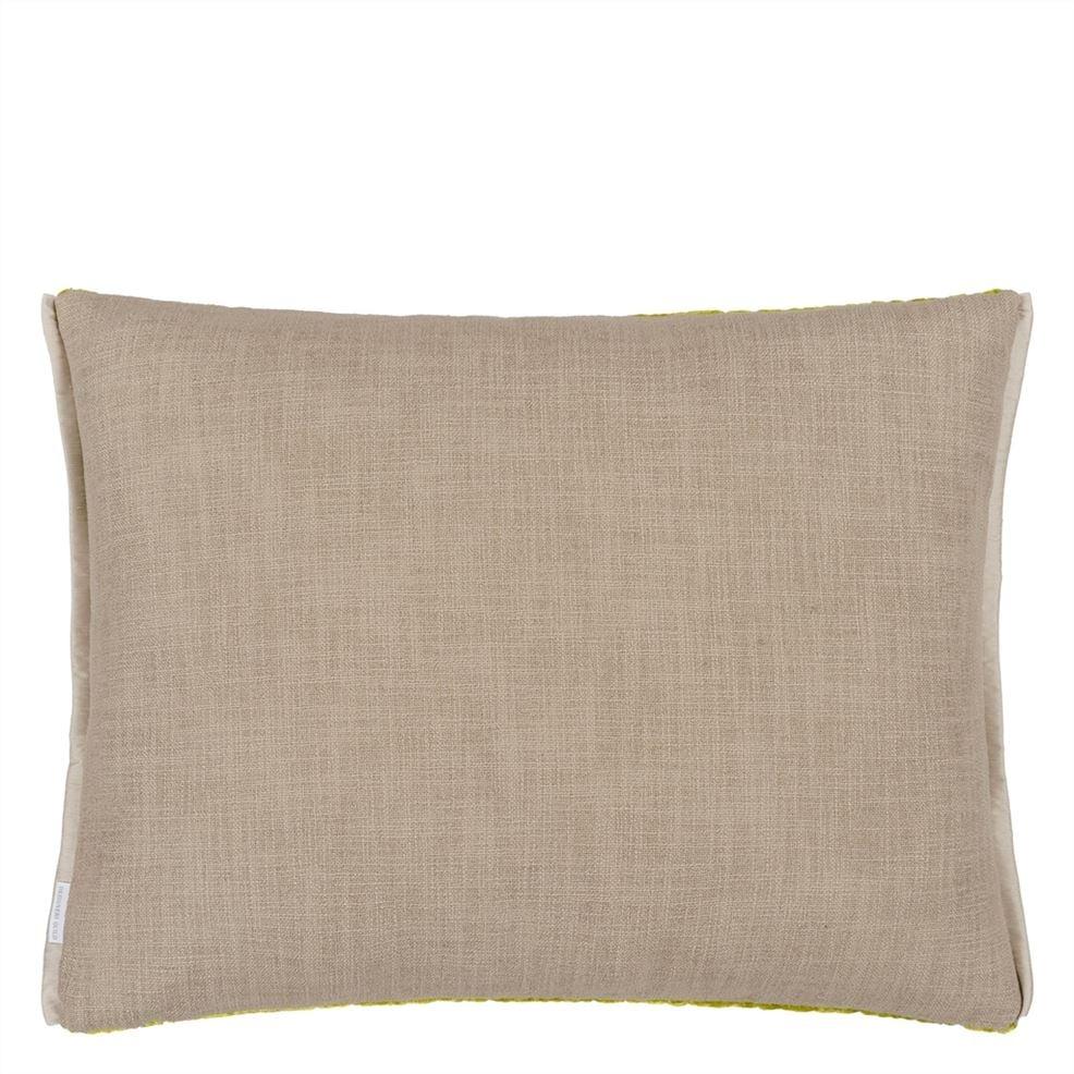 Designers Guild Cartouche Moss Velvet Decorative Pillow