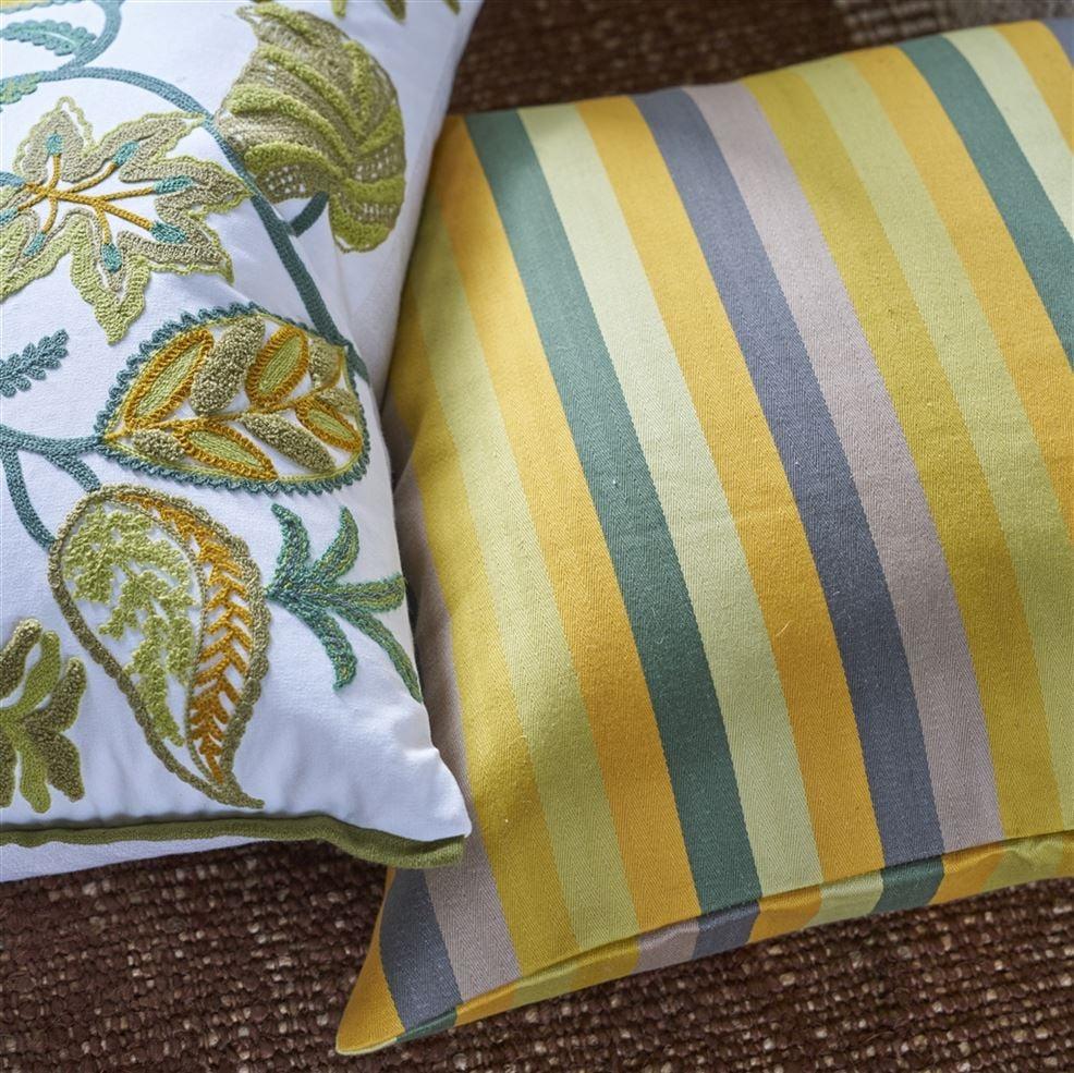Designers Guild Cork Street Stripe Natural Cotton Decorative Pillow