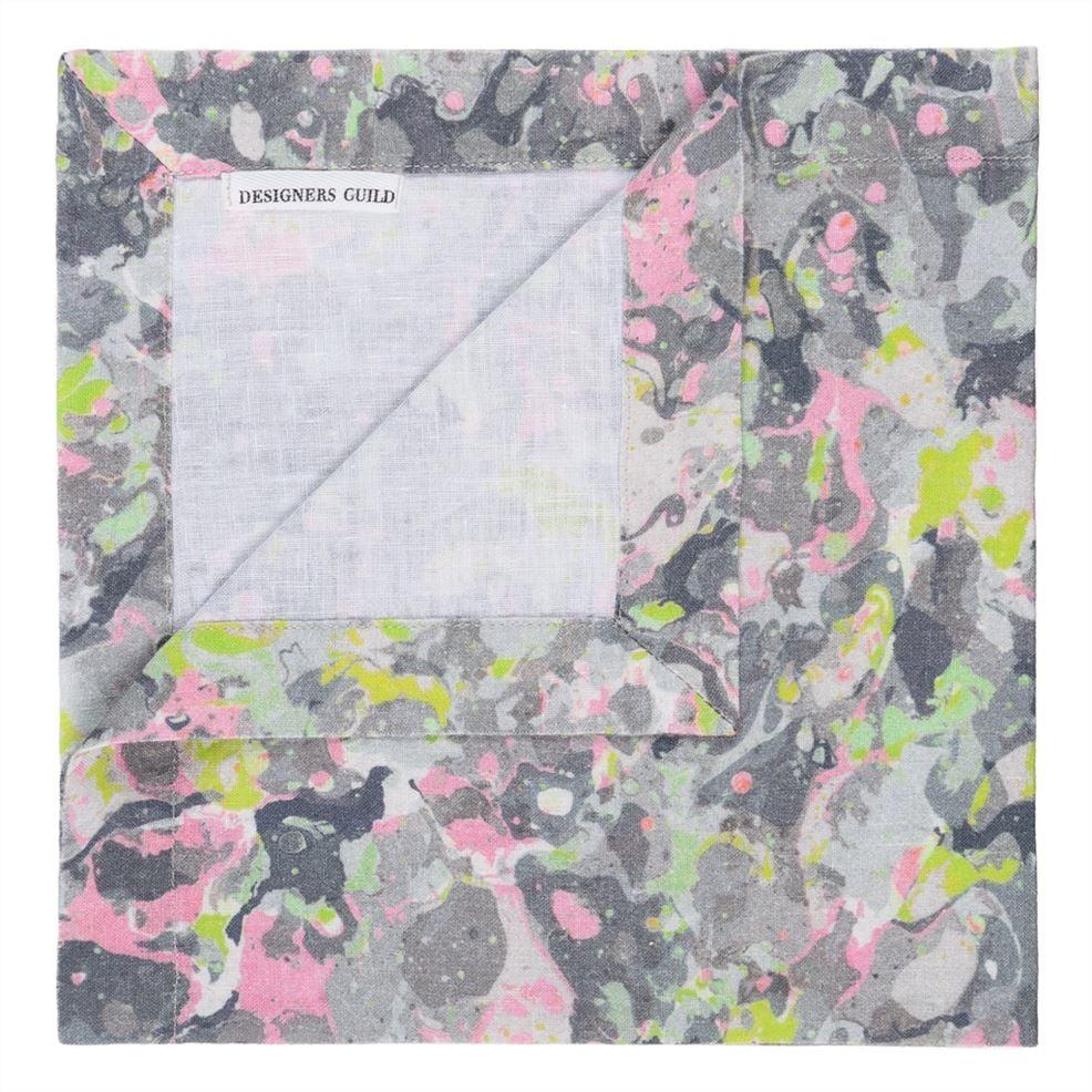 Designers Guild Delahaye Zinc Linen Table Cloth Runner Placemats & Napkins