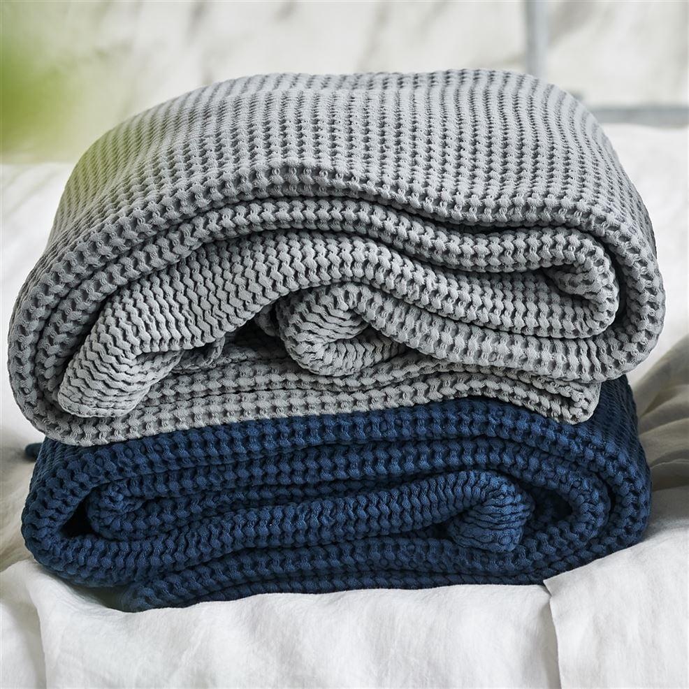 Designers Guild Alba Midnight Cotton Throw