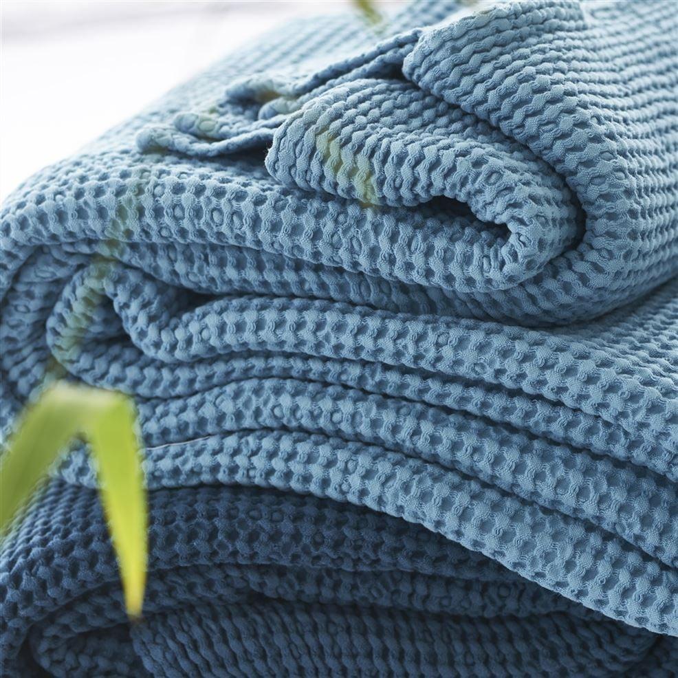 Designers Guild Alba Midnight Cotton Throw