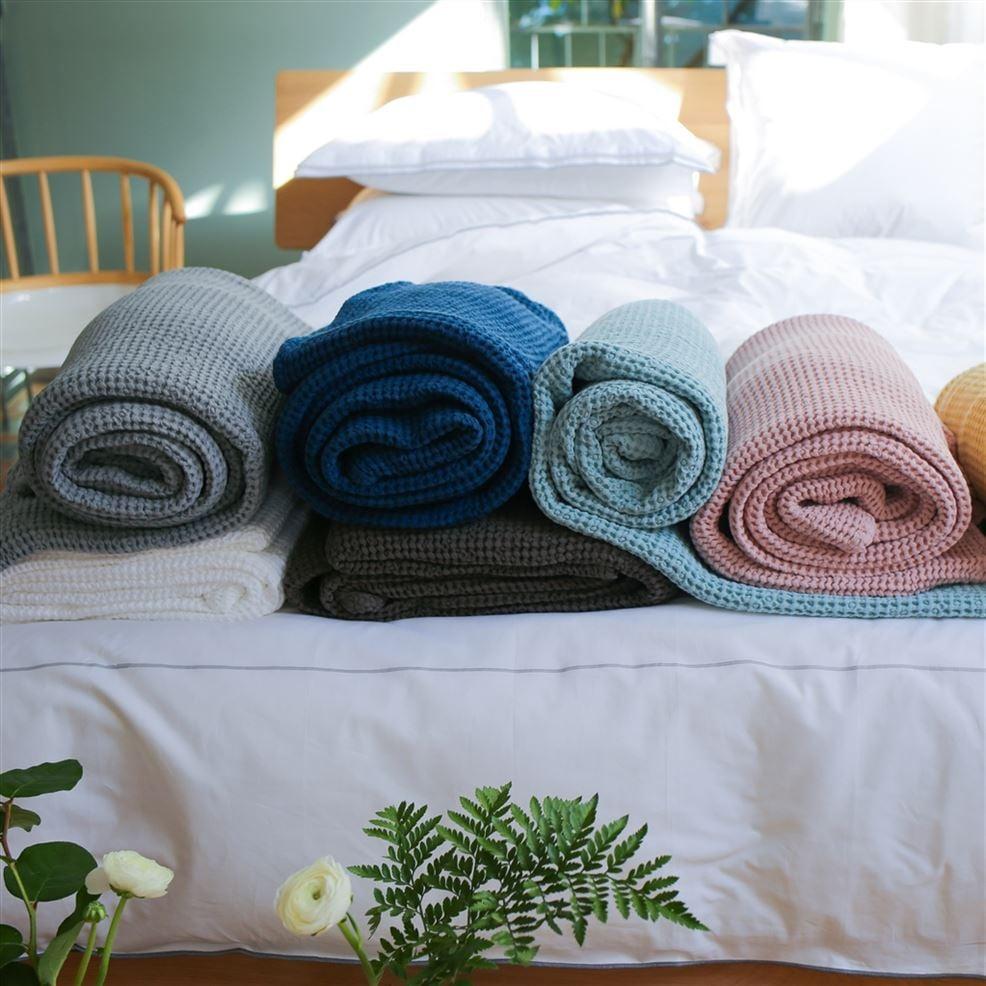 Designers Guild Alba Porcelain Cotton Throw