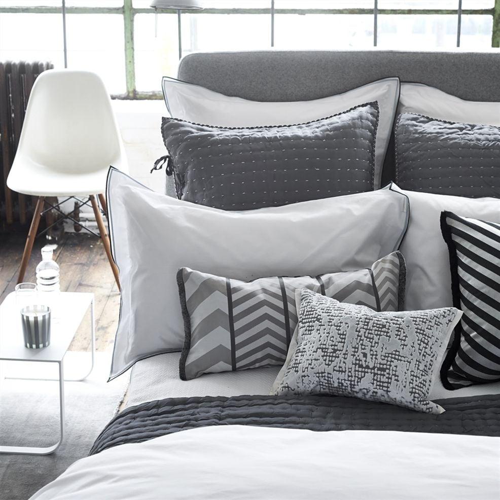 Designers Guild Astor Charcoal And Dove Bedding