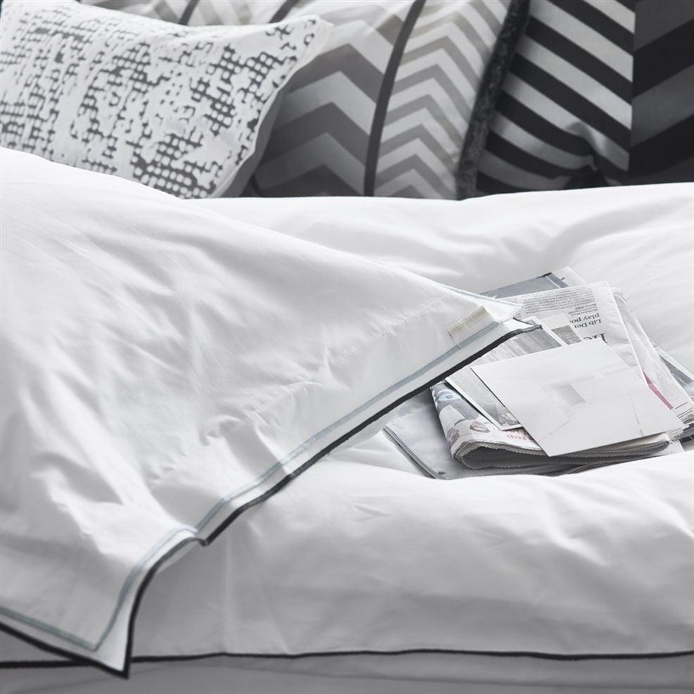 designers guild Astor Charcoal And Dove Bedding