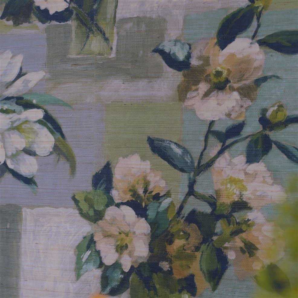 Designers Guild Celadon Vase Grasscloth Celadon