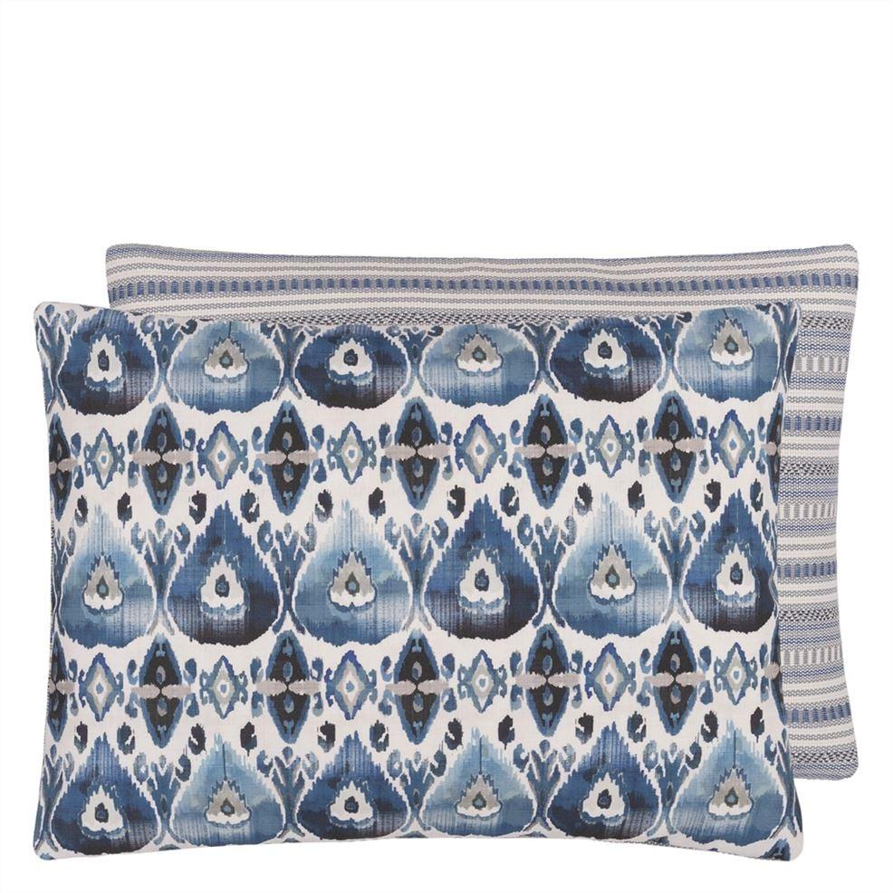 designers guild Cuzcita Indigo Outdoor Cushion