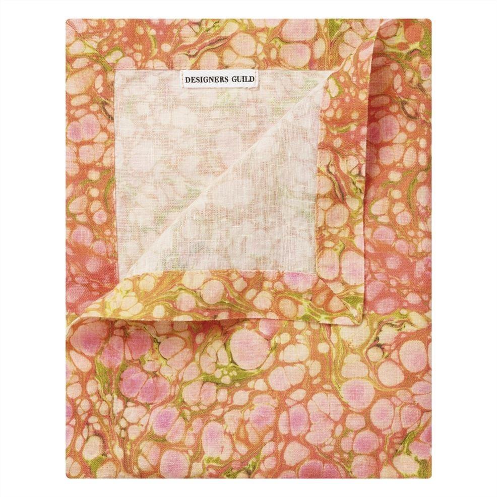 designers guild Delahaye Peony Linen Table Runner