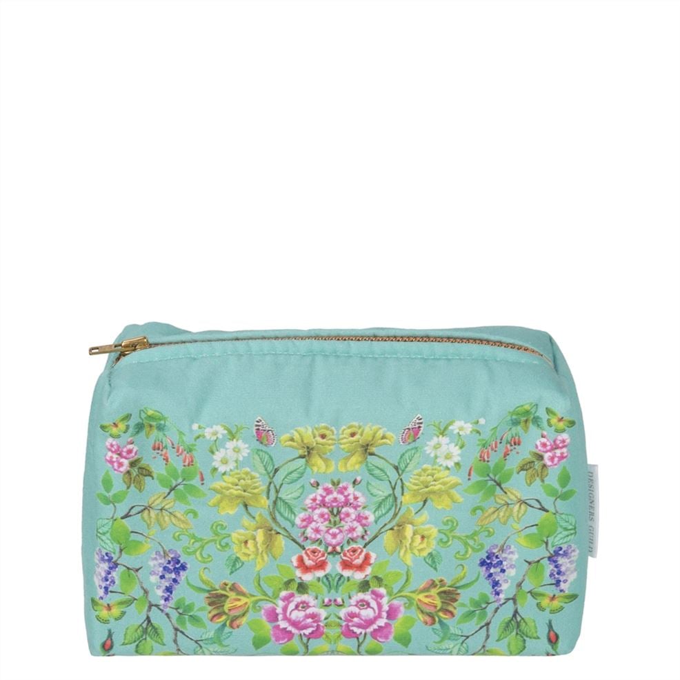 designers guild Eleonora Aqua Small Toiletry Bag