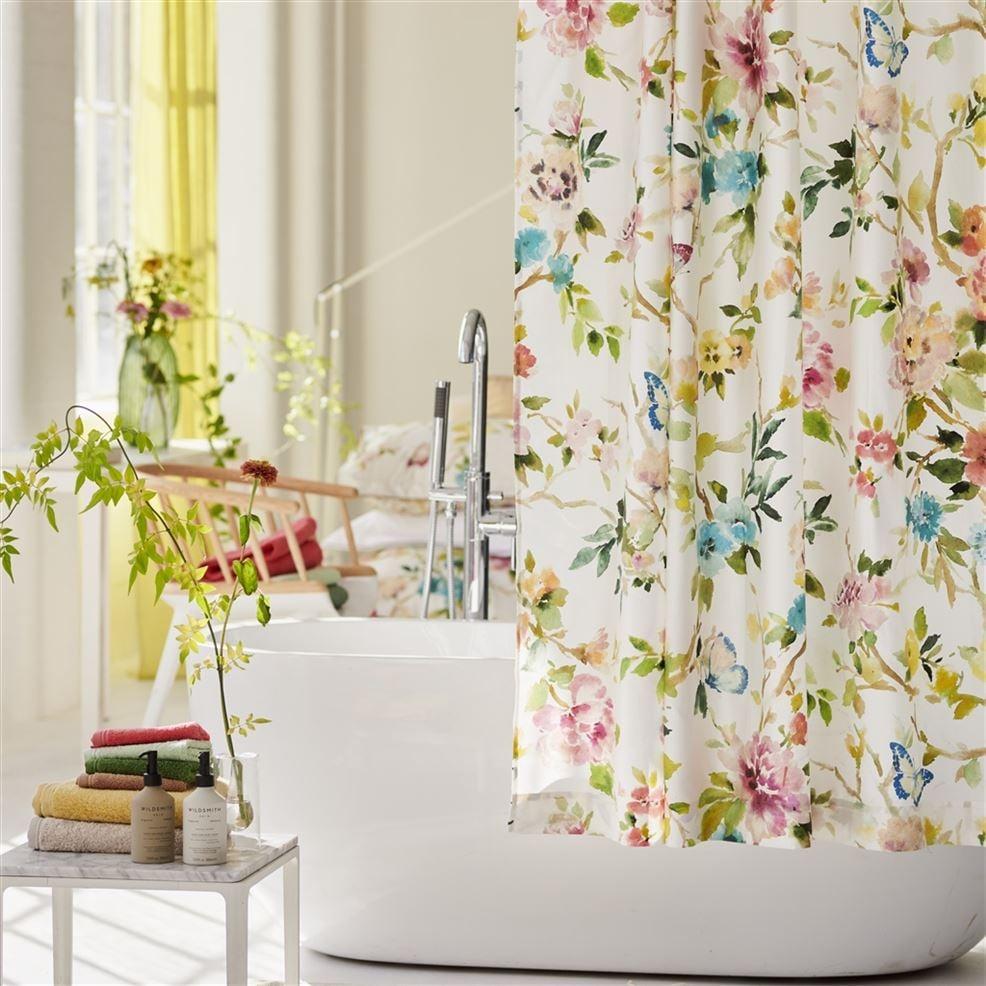 Designers Guild Fiore D'acqua Peony Shower Curtain