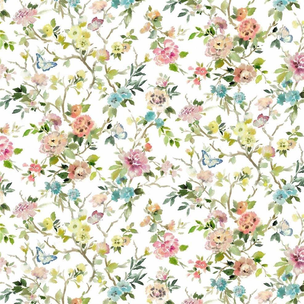 designers guild Fiore D'acqua Peony Shower Curtain