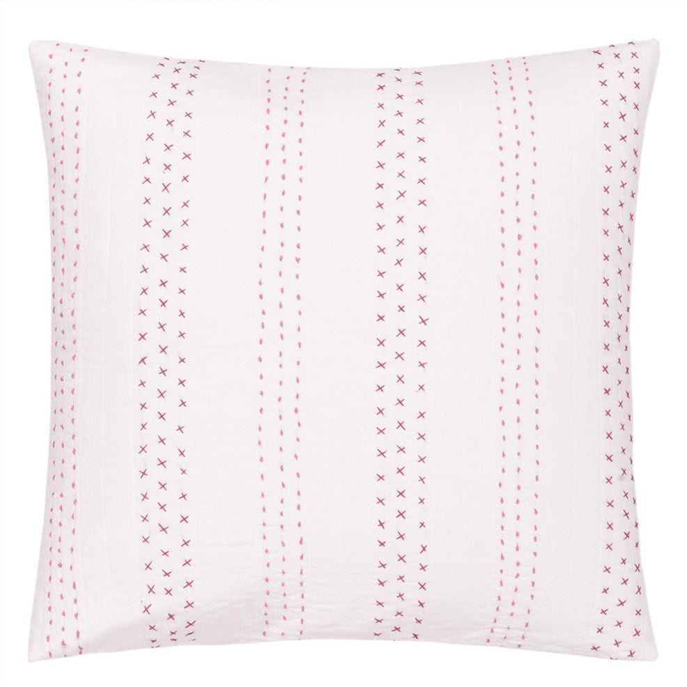 Designers Guild Fuchsia Stitched Decorative Pillow