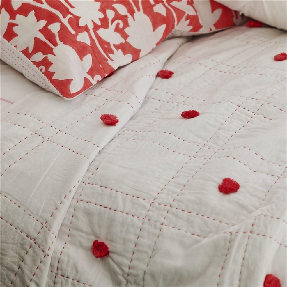 Designers Guild Geranium Tufted Quilt
